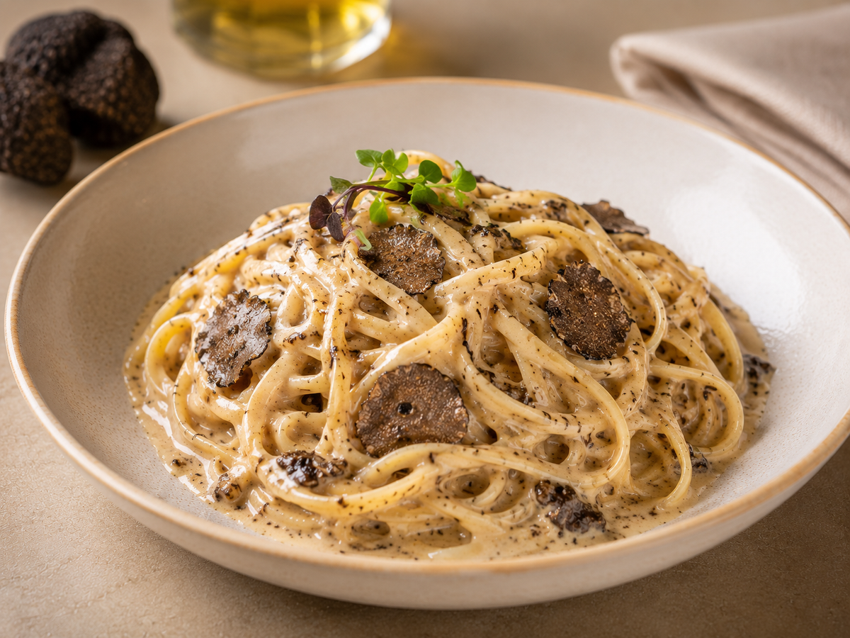 Black Truffle Keto Pasta detail