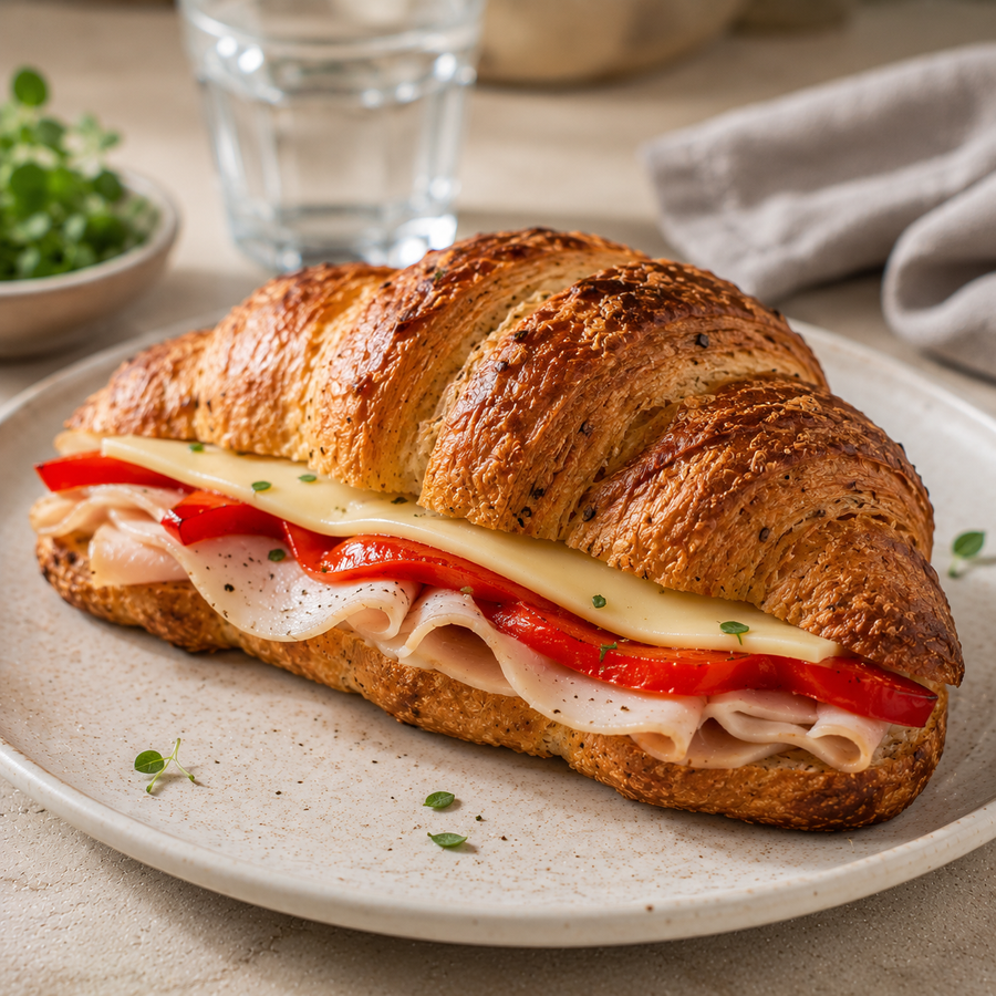 Croissant Turkey Red Pepper & Cheese