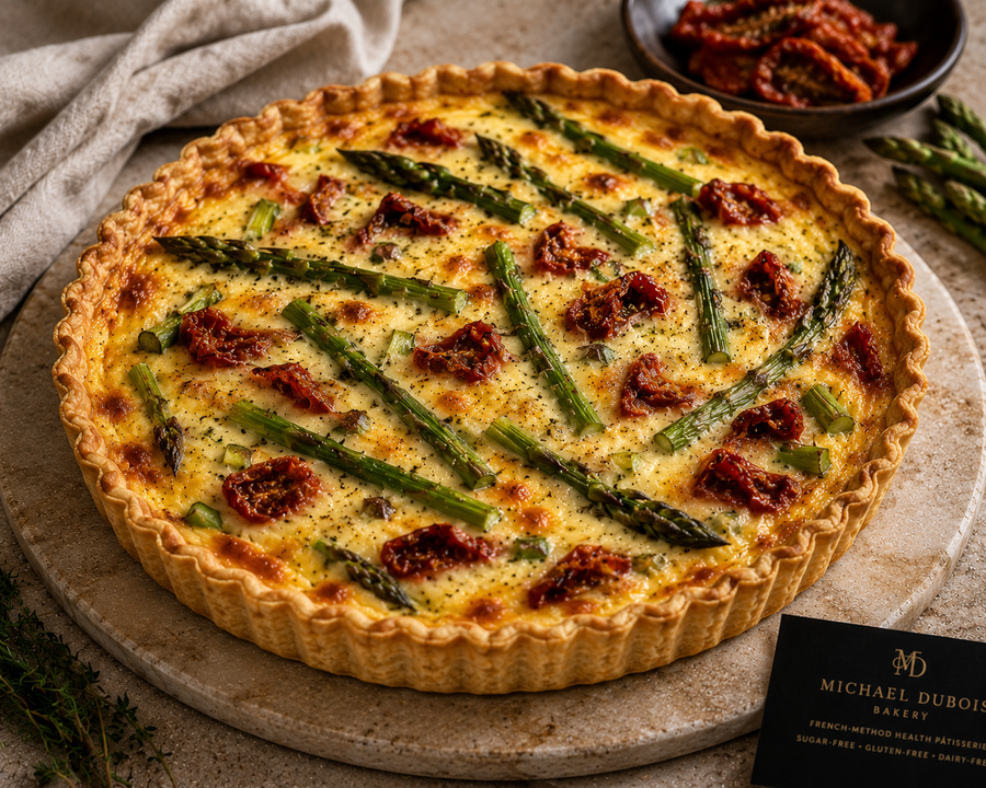 Asparagus & Sun-Dried Tomato Quiche