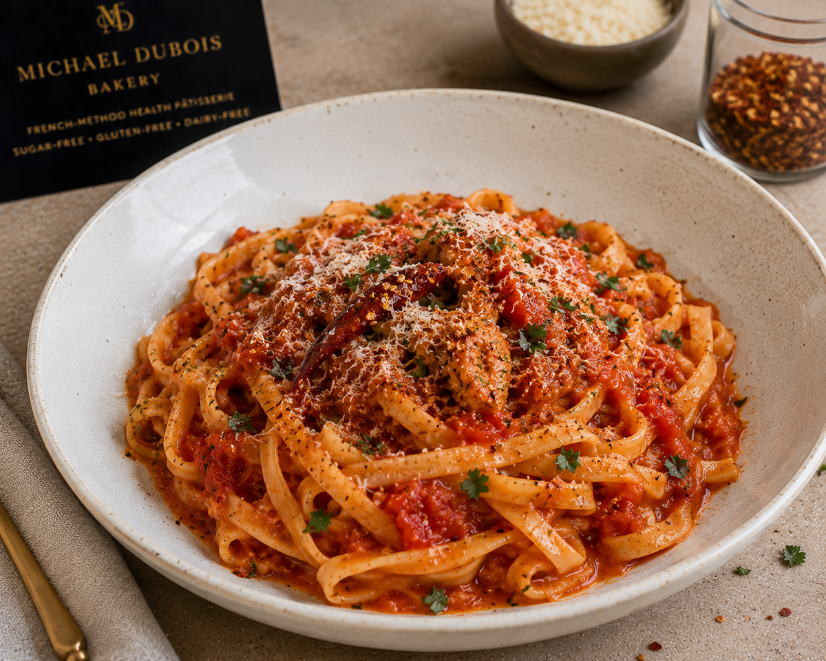 Arrabbiata Keto Pasta detail