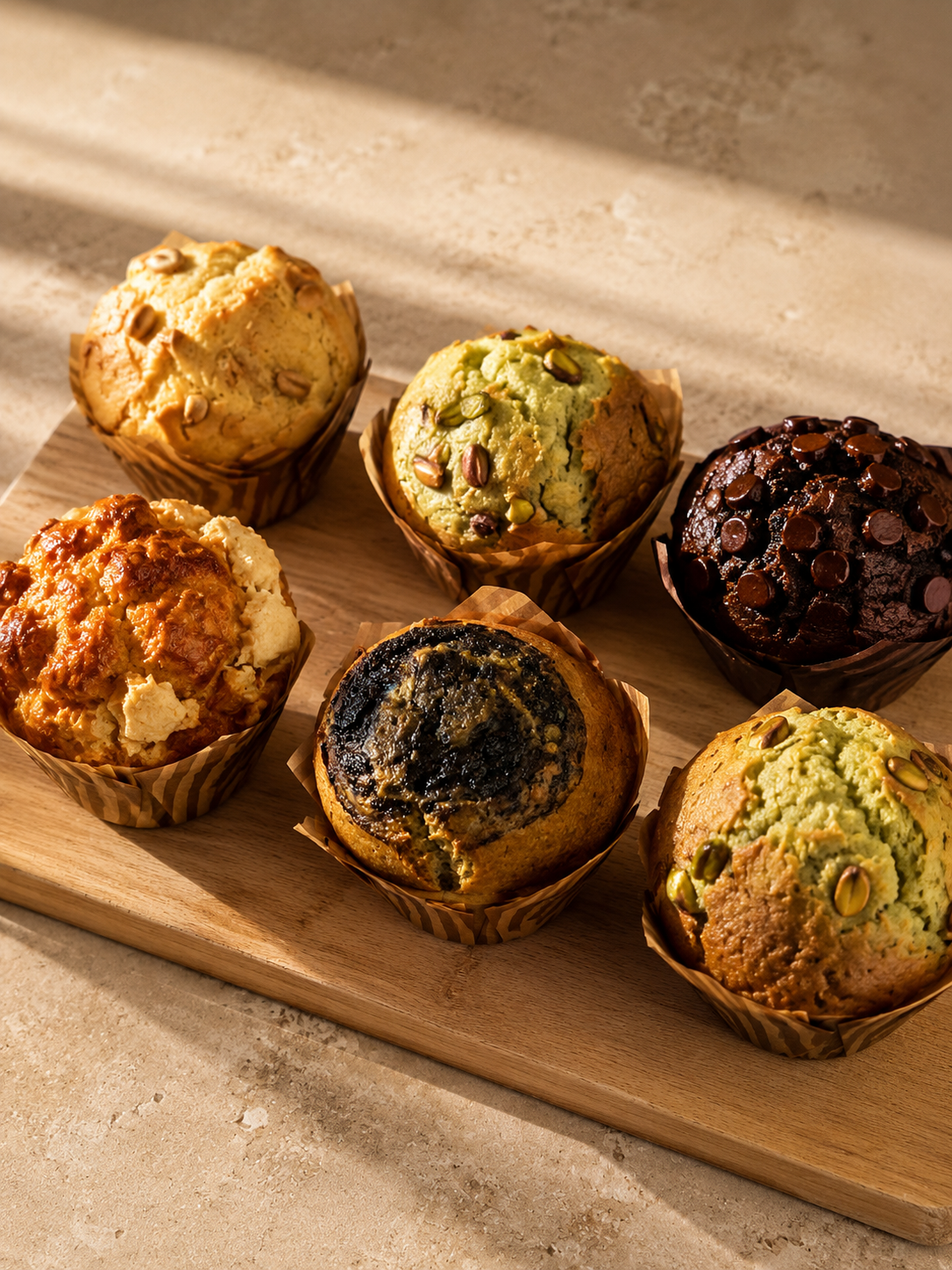 Assorted Low-Carb Muffins and pastries by Michael Dubois Bakery