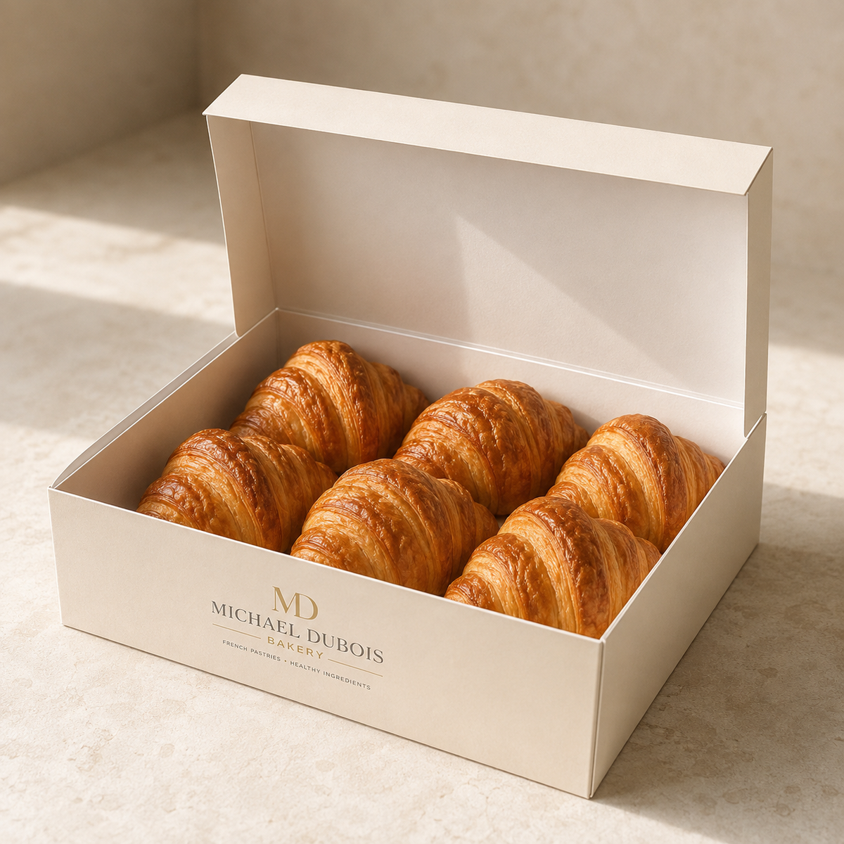 Low-Carb Butter Croissants Box by Michael Dubois Bakery