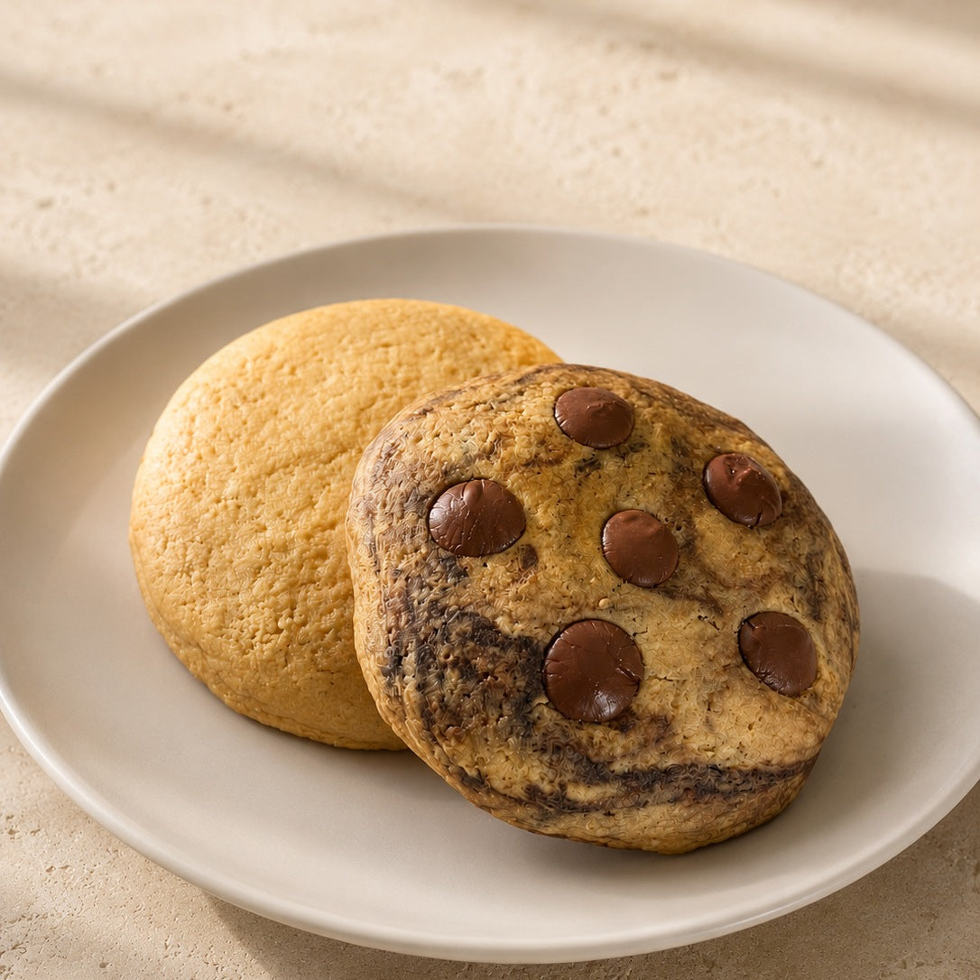 Real Low-Carb Cookies on a plate by Michael Dubois Bakery