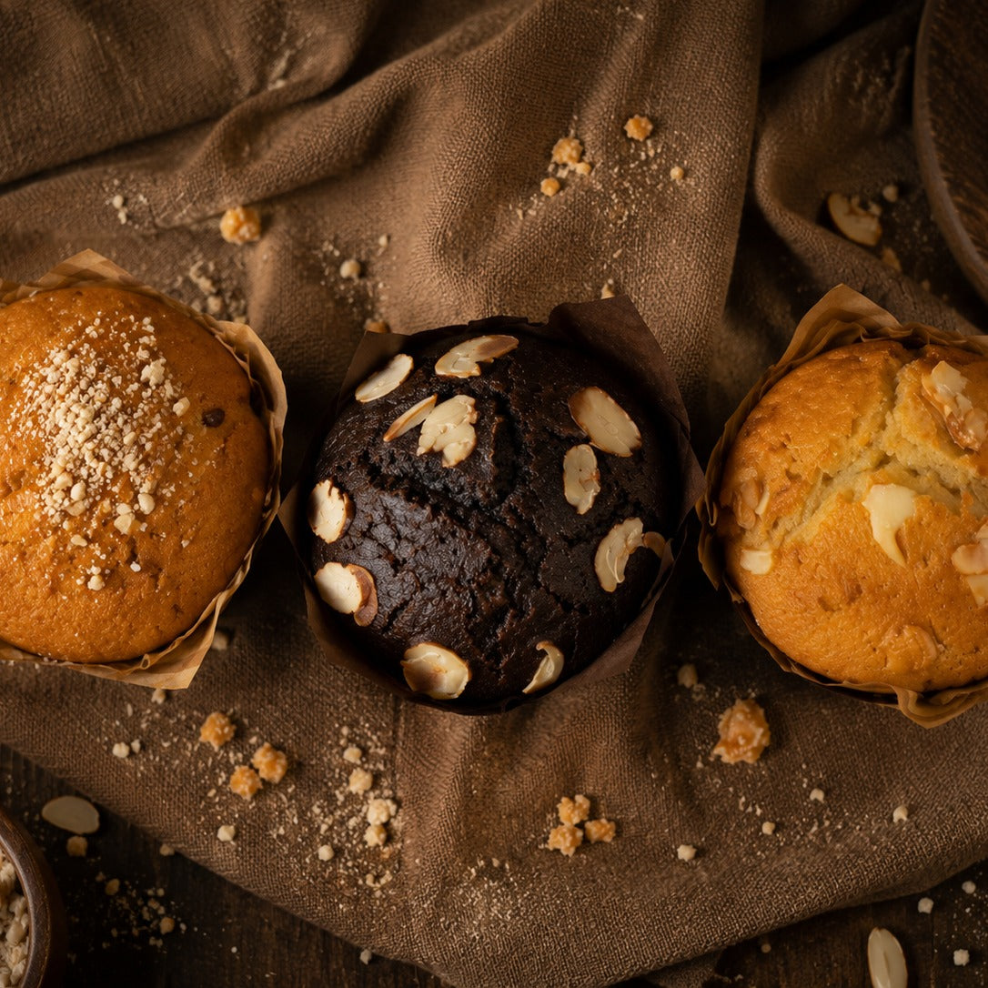 Three real Low-Carb Muffin flavors by Michael Dubois Bakery